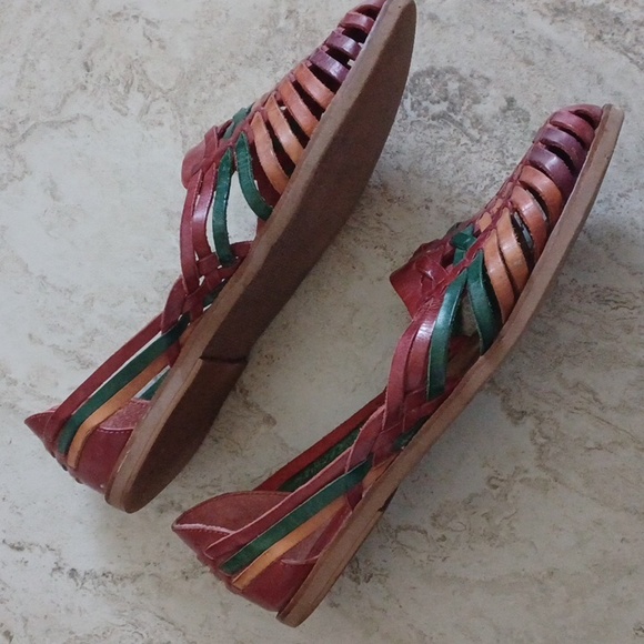 Vintage Leather Huaraches by Chicory Sport - 7M - Picture 3 of 8